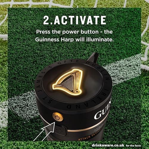 Guinness Draught Nitrosurge Stout Beer | 4.1% vol | 4x558ml Cans | Perfect Pub Pour at Home | Match Day Beer | Celebrate the Football This Summer | Device Sold Separately thumbnail 5
