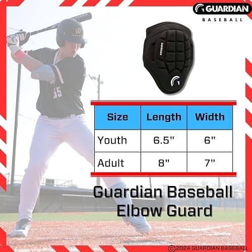 Guardian Youth Elbow Guard & Leg Guard - Baseball Protective Gear KIT thumbnail 7