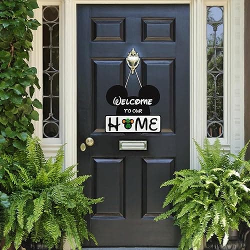 SUPYFD 19Pcs Cute Mouse Interchangeable Seasonal Welcome Door Sign for Front Door Decor, Welcome to Our Home Sign with Interchangeable Holiday Pieces for Farmhouse/Wall/Porch Decor and Housewarming thumbnail 6