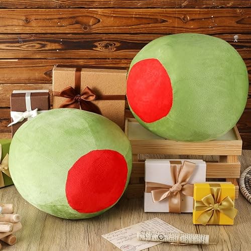 Beeveer Decorative Cute Olive Plush Pillow Kawaii Fruit Stuff Hugging Plushies Gift Soft Novelty Pillow Cushion Seat Decor for Home Room thumbnail 6
