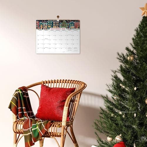 2026 Calendar - 2026 Wall Calendar, Jan. 2026 - Dec. 2026 Wall Calendar, 14.8'' x 11.6'', with Julian Dates, Hanging Hole, Thick Paper, Landscape Calendar thumbnail 6