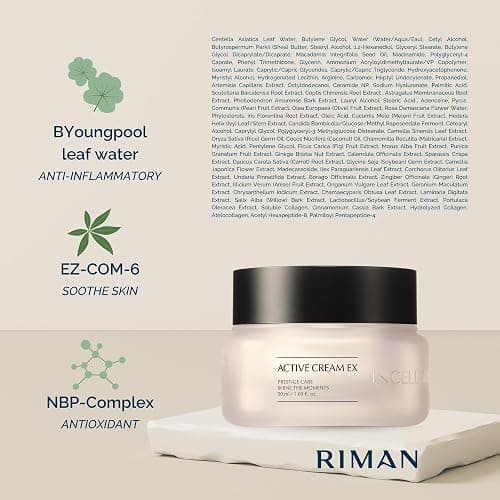 Incellderm Active Cream 50ml - Strengthen Skin Barrier, Plant Stem Cell, Intense Moisturizing, All Skin Types, K-Beauty, Made in Korea thumbnail 6