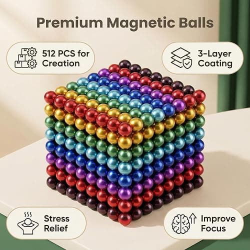 Desk Fidget Toys for Adults, Desk Fidgets Toys for Office Stress,Adults Beads Putty Toy 18+ Only(525PCS ,LargeSize) thumbnail 6