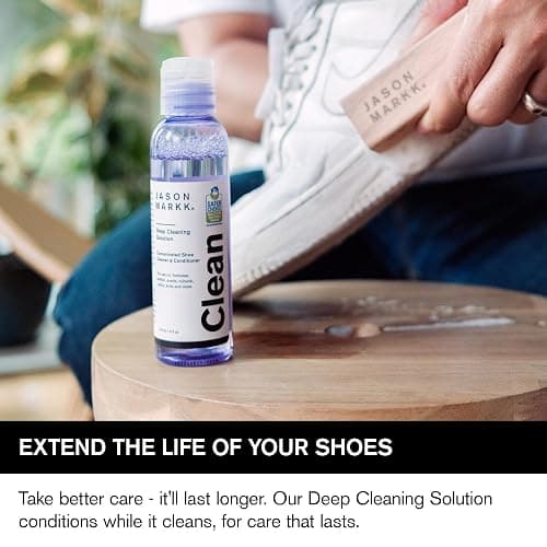 Jason Markk Deep Cleaning Solution, Shoe Cleaner, Cleans & Conditions, Sneaker Care, Ideal for Footwear, Safe for Leather, Suede, Nubuck, Cotton, Knits, 8oz thumbnail 6