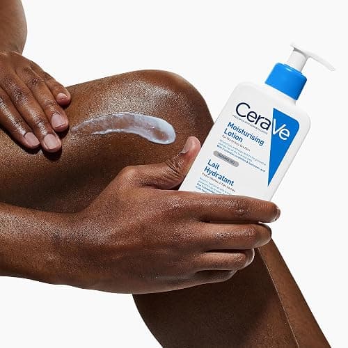 CeraVe Face Moisturiser with Ceramides for Normal to Very Dry Skin, 236ml | Lighweight Daily Hydrating Face & Body Moisturiser with Hyaluronic acid, MVE technology. Fragrance-Free. thumbnail 4
