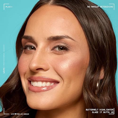 NYX Professional Makeup Buttermelt Highlighter, Powder Highlighter, 12 HR Wear, Buildable & Buttery Soft Creamy Finish, Fade & Transfer Resistant, Shade: Glaze it Butta (Light Bronze) thumbnail 7