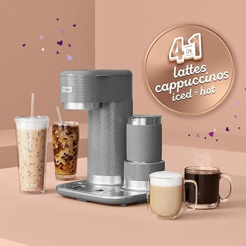 Mr. Coffee 4-in-1 Latte Lux Iced Hot Coffee Maker with Built-In Milk Frother Single-Serve 22 Ounces thumbnail 2