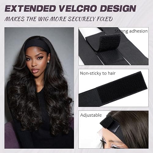 Mibeke Wig Band for Lace Front, Non-Slip Adjustable Elastic Lace Bands for Wigs, 3 Sizes Per Pack for Melting Lace Wig Edge Band thumbnail 2