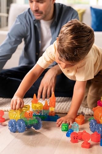 Jelly Blox Construction Dump Truck Set | 30 Pieces | Toddler & Preschool Building Blocks Kids Can Squeeze, Stretch, Squish | MESH ACCREDITED | Safety Tested & Ouch-Free | Sensory Play Toy Ages 2+ thumbnail 2