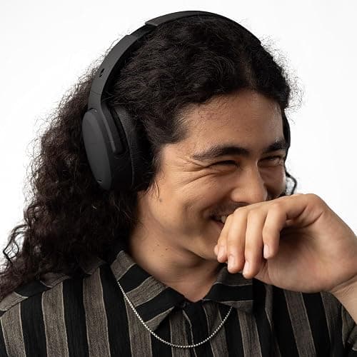 Skullcandy Crusher ANC 2 Wireless Over-Ear Bluetooth Headphones with Extra USB-C Charging Cable, Multi-Sensory Bass, Active Noise Cancelling, 60 Hours Battery, Microphone iPhone Android - True Black thumbnail 9
