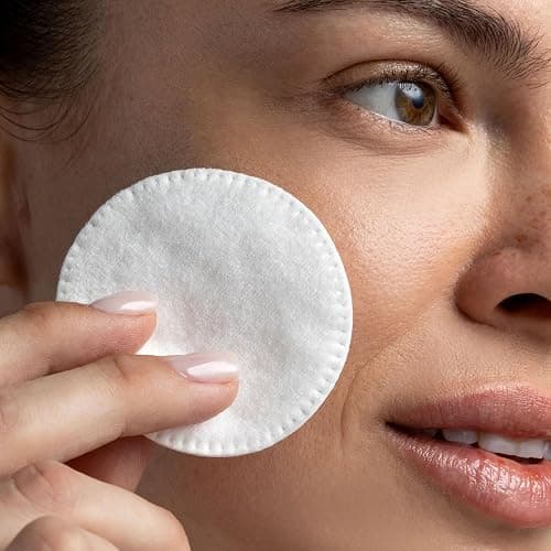 Cliganic Premium Cotton Rounds for Face (300 Count) - Makeup Remover Pads, Hypoallergenic, Lint-Free | 100% Pure Cotton thumbnail 3