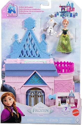 Mattel Disney Frozen Toys, Storytime Stackers Anna's Arendelle Castle, Stackable Doll House with Small Doll, Olaf & 7 Pieces, Inspired by The Movies thumbnail 6