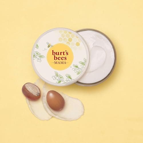 Burt's Bees Mama Belly Butter Stretch Mark Cream for Pregnancy Massages Body & Reduces Scar Appearance, Prenatal & Postnatal Tummy Skin Care, Shea Butter & Vitamin E Rich Formula, 6.5 Oz Tub thumbnail 9