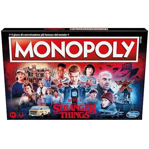 Hasbro Gaming Monopoly Stranger Things Gioco da Tavolo per Adulti e Ragazzi dai 14 Anni in su, Multicolore, 41 x 400 x 267 mm (Lingua Italiana) - Image 1