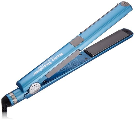 BaBylissPRO Nano Titanium Flat Iron Hair Straightener, 1" Curved Styler for Professional Salon Results and All Hair Types - Image 1
