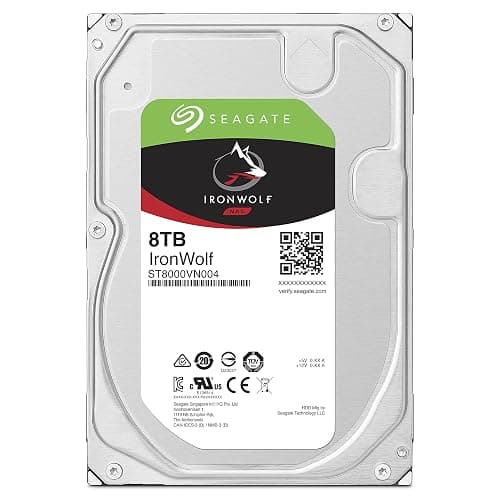 Seagate IronWolf 8TB NAS Internal Hard Drive HDD – 3.5 Inch SATA 6Gb/s 7200 RPM 256MB Cache for RAID Network Attached Storage – Frustration Free Packaging (ST8000VNZ04/N004) thumbnail 2