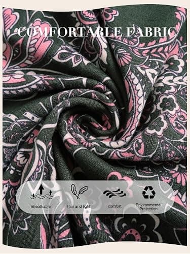 QIANXIZHAN Women's Harem Pants, Hippie Palazzo Pants Boho Joggers Yoga Clothes with Pockets thumbnail 5