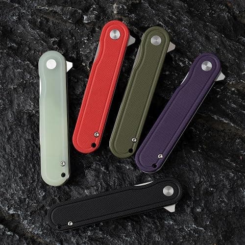 OLITANS G040 Pocket Knife, 2.75'' D2 Steel Blade G10 handle, Small EDC Knife with Pocket Clip for Men Women, 2.1oz thumbnail 9