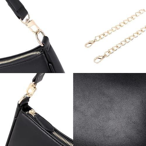 Y2K Shoulder Bag for Women PU Leather Handbag Classic Clutch Small 90s Purse thumbnail 8