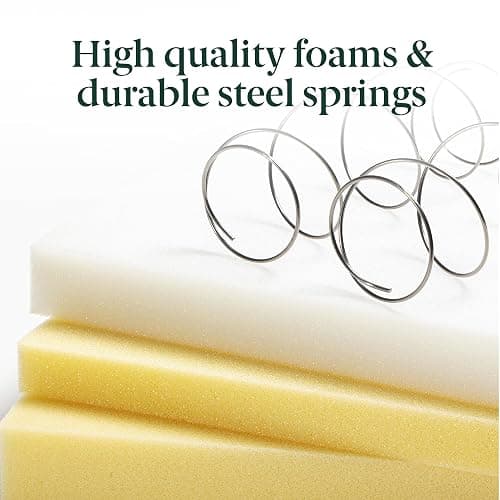 Zinus 12 Inch Foam and Spring Hybrid Mattress [New Version], Queen, Fiberglass Free, Medium Firmness, Durable Support, Certified Safe Foams & Fabric, Mattress in A Box thumbnail 8