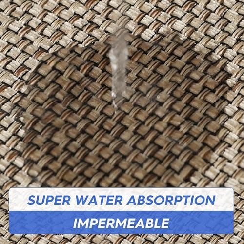 Artoid Mode Washable Non Slip Kitchen Rugs and Mats Set of 2, Rubber Backing Absorbent Kitchen Mats for Floor Front of Sink - 17x29 and 17x47 Inch thumbnail 8