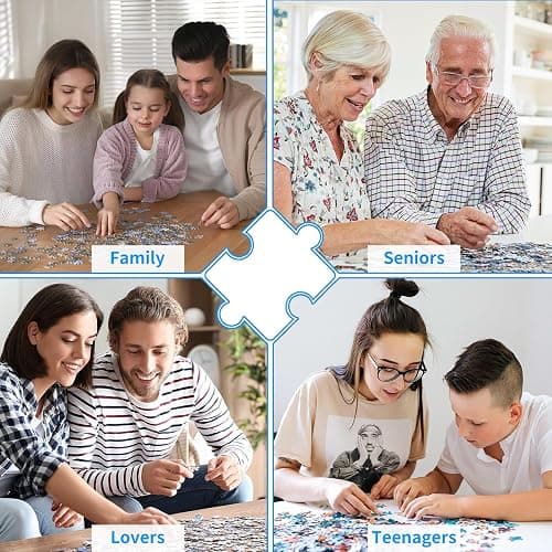 1000 Piece Puzzle for Adults, Advent Puzzle Maple Cabin 1000 Pieces Puzzles for Adults Teens Kids, Forest Cabin 1000 Pieces Jigsaw Puzzles 6 Days Holiday Puzzles Countdown to Weekend Gift thumbnail 7