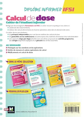 Cahier de l'étudiant Infirmier - Calcul de doses - DEI - 5e édition - Révision et entrainement thumbnail 2