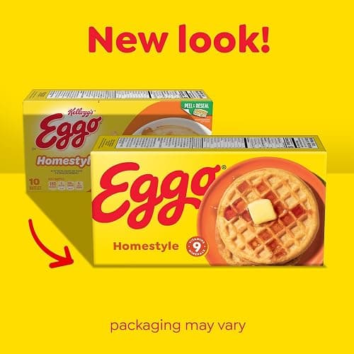 Eggo Homestyle Waffles, Breakfast Food, Frozen Breakfast, 10 Waffles (Frozen) thumbnail 4