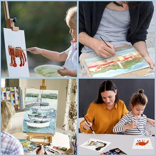 ESRICH Canvases for Painting 8Pack Painting Canvas with 9x12,8x10,4x6,Canvas Panels for Oil Paint,Watercolor,Acrylic Paint,Gouache and Tempera. thumbnail 6