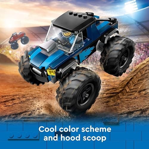 LEGO City Blue Monster Truck Off-Road Toy Playset with a Driver Minifigure, Imaginative Toys for Kids, Fun Gift for Boys and Girls Aged 5 Plus, Mini Monster Truck, 60402 thumbnail 4