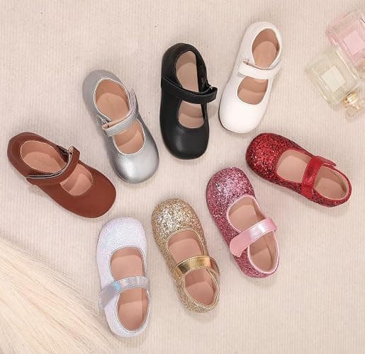 Nedaan Toddler Flower Girl Dress Shoes Mary Janes Flat thumbnail 7