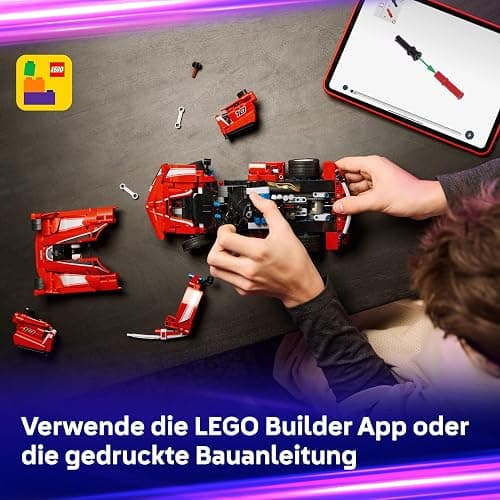 LEGO Technic Ferrari FXX K Rennwagen Spielzeug – Automodell zum Bauen und Ausstellen mit V12-Motor und beweglichen Kolben – Motorsport Geschenk für Jungen ab 10 Jahren – 42212 thumbnail 8
