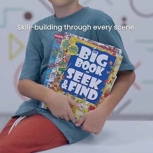 The Big Book of Seek & Find – Spooky Hidden Object Picture Puzzle Book for Kids | Seek and Find Activity Book for Boys & Girls | Boosts Focus & ... for Brain-Training (Search & Find-Big Books) thumbnail 10