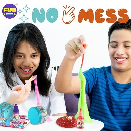 Electric Slime Mixer Machine Kit for Kids, FunKidz Twist Mixing Glue and Activator to Making Slime Automatic Craft Toy for Girls Ages 8-12 Boys Gifts thumbnail 7