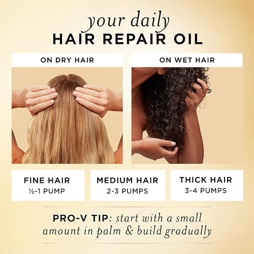 Pantene Miracle Rescue Regenerative Hair Oil - 2.0 FL Oz - Deep Repair Treatment for Dry & Damaged Hair thumbnail 7