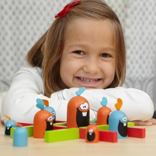 Blue Orange - Gobblet Gobblers (Wood) The Original Game!, Tic Tac Toe Strategy Board Game, Award Winning Kids and Family Friendly Educational Board Game, 2 Players, Ages 5+ thumbnail 2