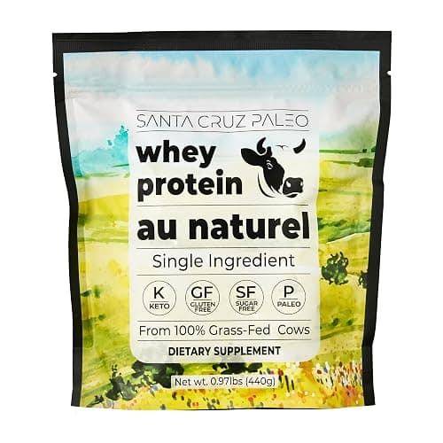 Santa Cruz Paleo Whey Protein Powder, Unflavored, 20 G Grass Fed Whey Protein Isolate Per Serving, Gluten Free, Paleo & Keto Friendly, No Sugar Added, Protein Shake Mix, 20 Servings, 0.97 lbs thumbnail 6