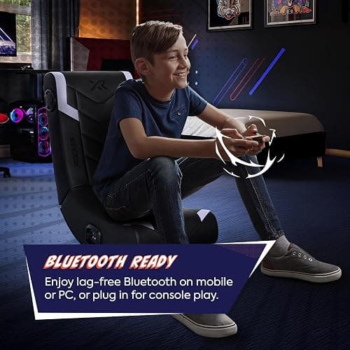 X Rocker Video Gaming Floor Rocker Chair, Built-in Audio, Foldable, for Gamers, Bedroom, or Game Room for Boys, Girls, Teens 5-17, Gifts for Gamers thumbnail 5