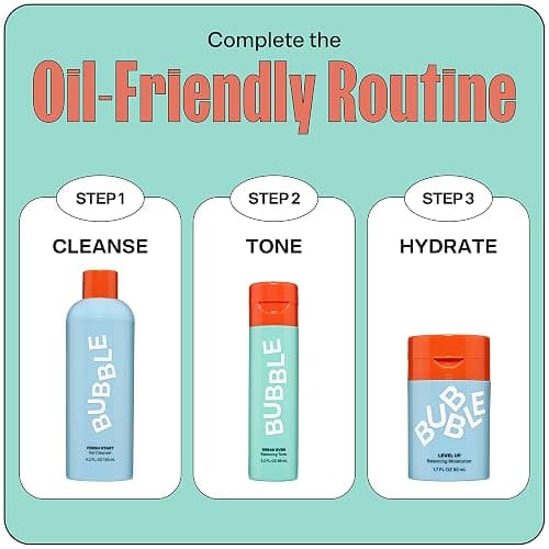 Bubble Skincare Break Even Balancing Face Toner - Gentle Exfoliating Toner & Pore Minimizer for Normal to Oily Skin Types - Skin Care Formulated with Green Tea Extract and Niacinamide (100ml) thumbnail 6