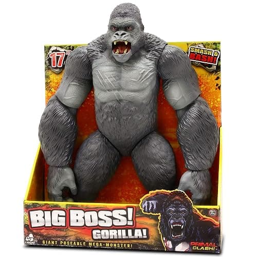 Lanard Primal Clash! Big Boss Gorilla! - 17'' Action Figure, Giant Poseable Mega-Monster, Ages 3+ - Image 1