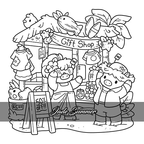 Hawaï Cosy - Jade Summer - Coloriages exotiques et mignons pour adultes pour se détendre - Cosy colo thumbnail 6