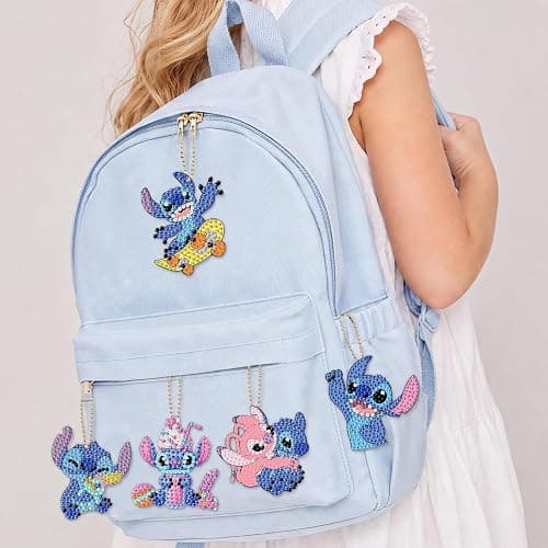 LWZAYS Diamond Art Kits for Kids, 5D Gem Art for Kids Ages 4-8, 6 PCS Double Sided Diamond Art Keychains, Arts and Crafts for Kids Ages 8-12 Boys Girls Birthday Gifts thumbnail 6