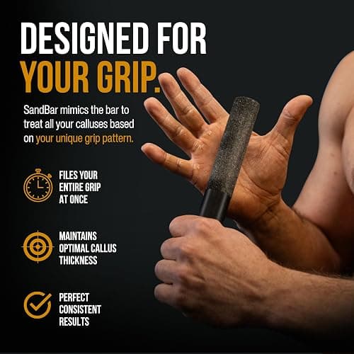 SandBar Callus Remover File for Hands - Durable Aluminum Tool for Callus Care and Dead Skin Removal - Includes Nourishing Salve - Ideal for Athletes, Climbers, and Gym Enthusiasts thumbnail 3