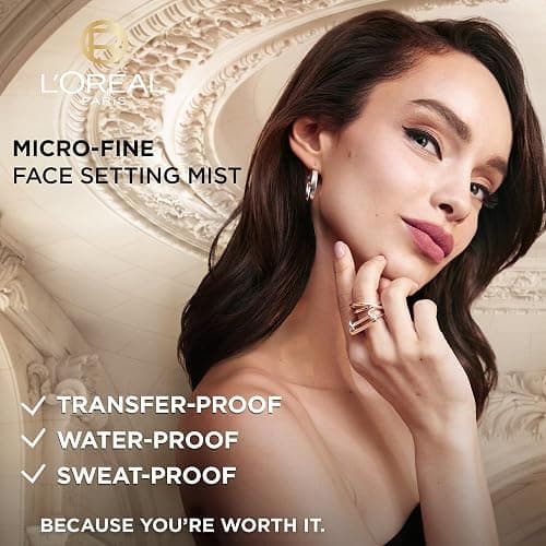 L'Oreal Paris Infallible 3-second Setting Spray, Long-Lasting Fixing Spray for Face, lightweight micro mist non-sticky, transfer proof, sets makeup for up to 36 Hour, 75ml (Pack of 2) thumbnail 5