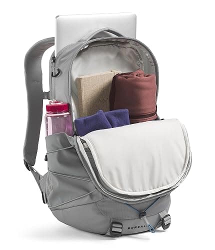 The North Face Borealis Commuter Laptop Backpack - Water Repellent, Laptop Sleeve, Large Main Compartment, Concrete, One Size thumbnail 4