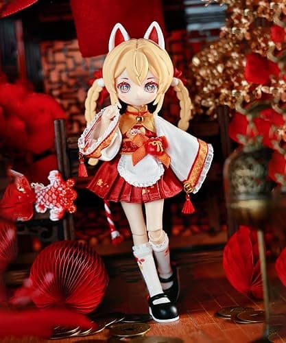 CALEMBOU BJD Blind Box, Cute Nagi Tread The Wind Chant Series Ball Jointed Doll Blind Box, 8 Inches Dress up Doll with Joints, Collectable Action Figure for Birthday Gifts thumbnail 7