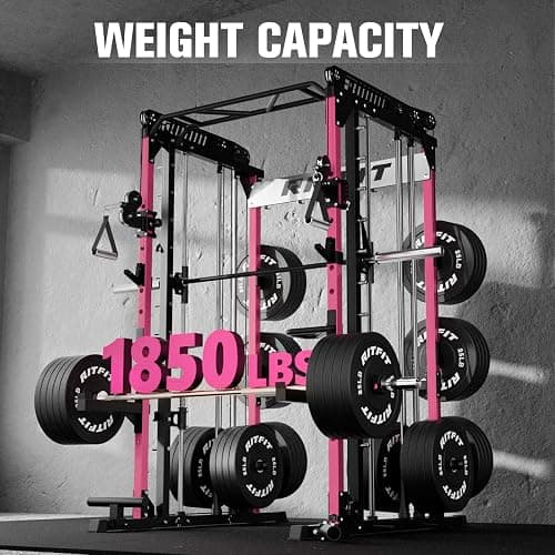 RitFit M1 & M1 Pro Smith Machine with Cable Crossover System, Multi-Function Squat Rack Power Cage for Home Gym, Power Rack and Packages thumbnail 3