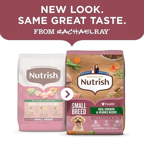 Nutrish Small Breed Dry Dog Food with Chicken, 5 lb. Bag (Rachael Ray) | Suitable for Small Adult Dogs, Veterinarian Reviewed Formula, Made with No Artificial Flavors thumbnail 2