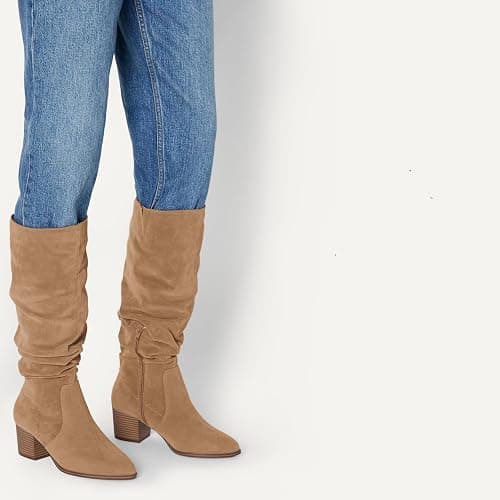 Amazon Essentials Women's Tall Block Heel Boots thumbnail 2