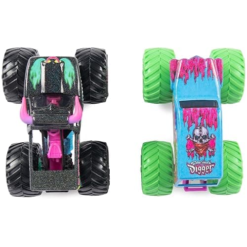 Monster Jam, Official Nitro Neon, Son-uva Digger Vs. El Toro Loco, 1:64 Scale Die-Cast Monster Trucks, Kids Toys for Boys Ages 3 and up thumbnail 4